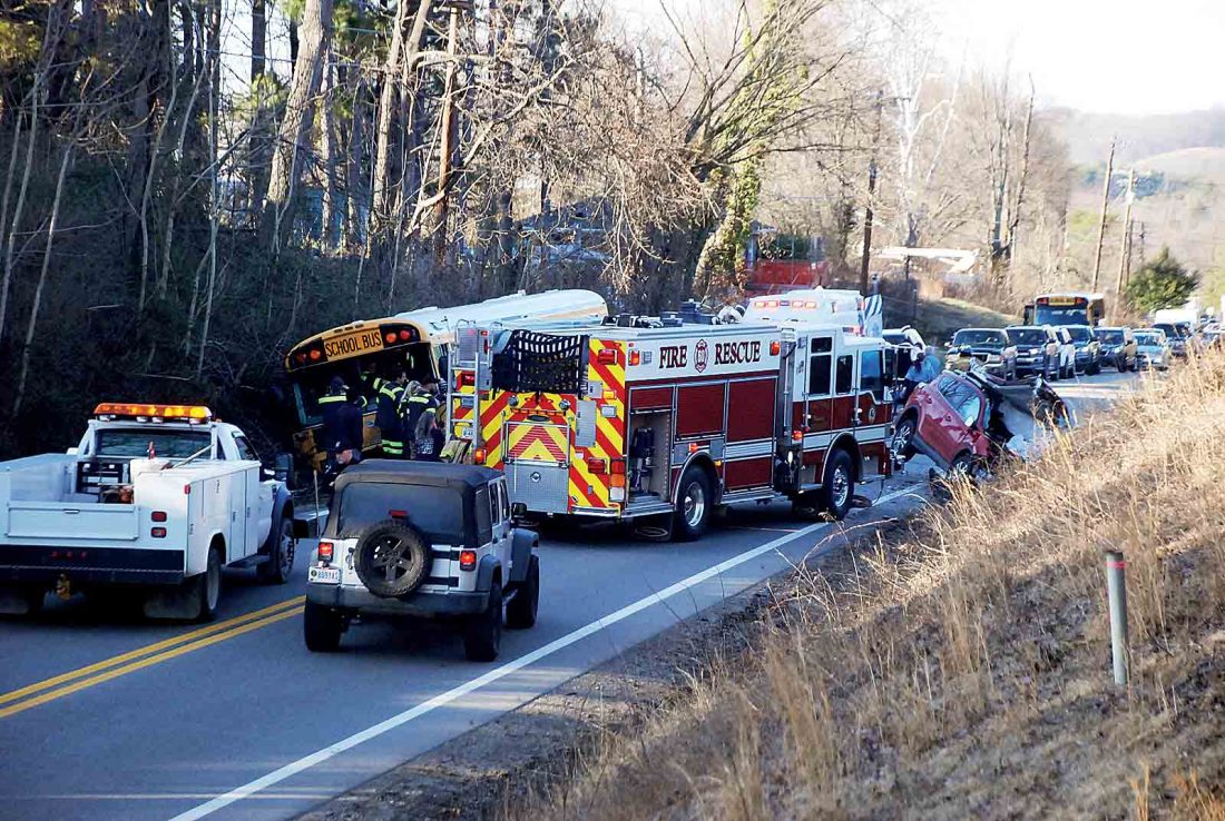 Driver killed after collision with school bus | News, Sports, Jobs ...
